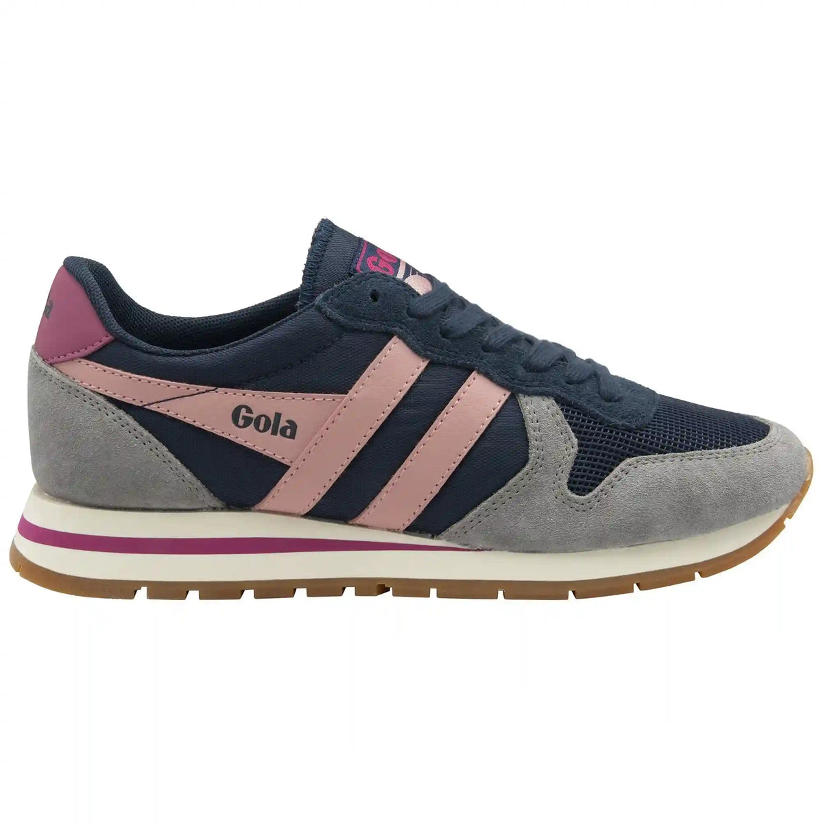 Gola Classics Women's Daytona Sneakers - Navy/Cement/Coral Pink