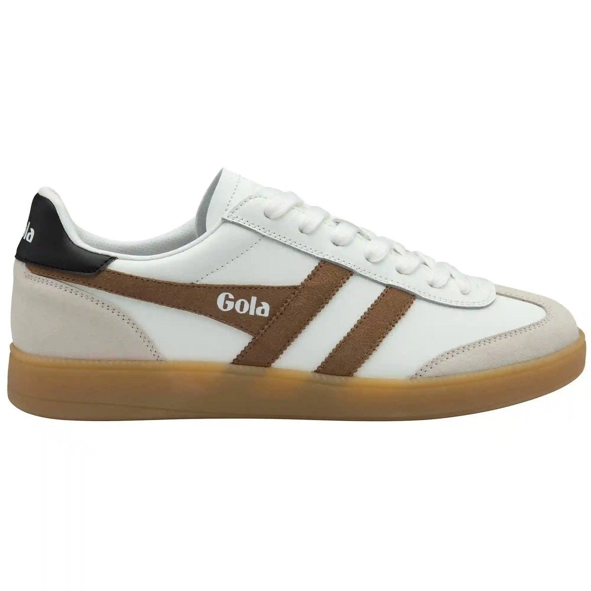 Gola Classics Men's Viper Leather Sneakers - White/Tobacco/Evergreen/Gum