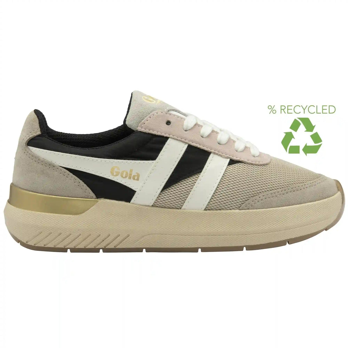 Gola Classics Women's Raven Sneakers - Wheat/Black/Feather Grey