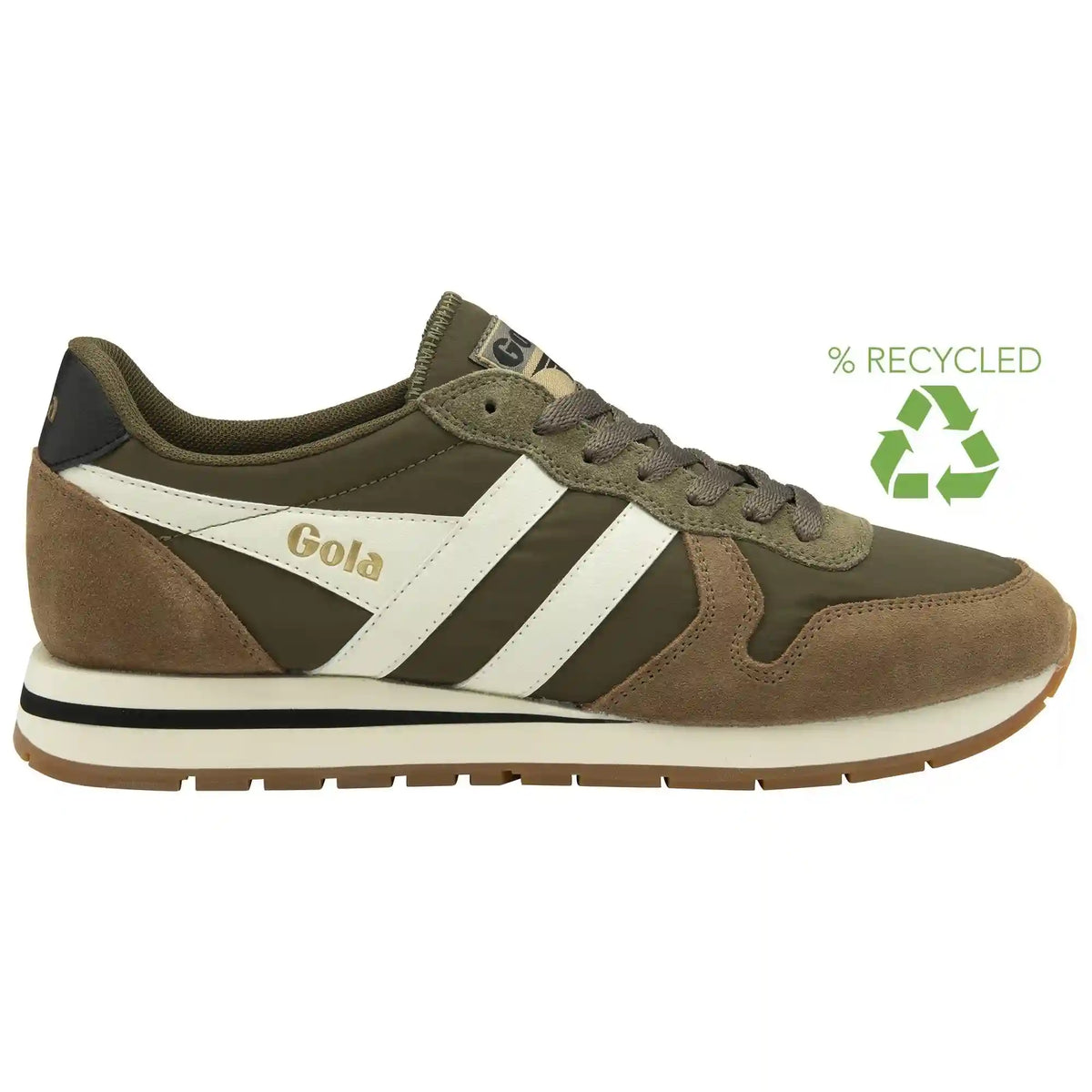 Gola Classics Men's Daytona Chute Sneakers - Khaki/Tobacco/Off White