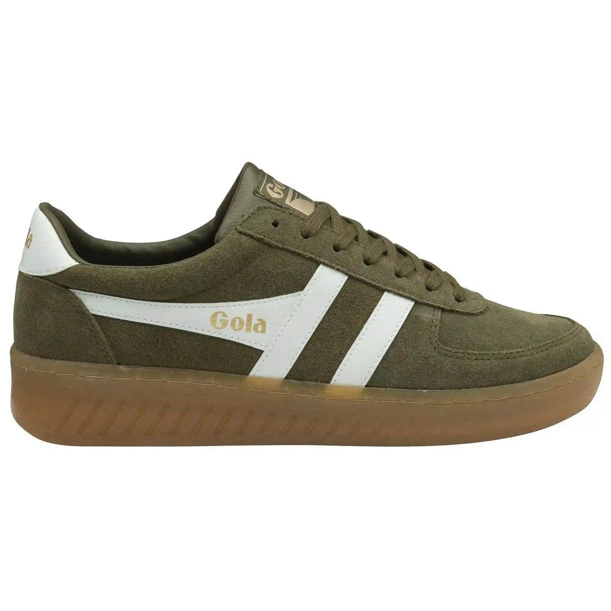 Gola Classics Men's Grandslam Suede Sneakers - Khaki/Off White/Gum