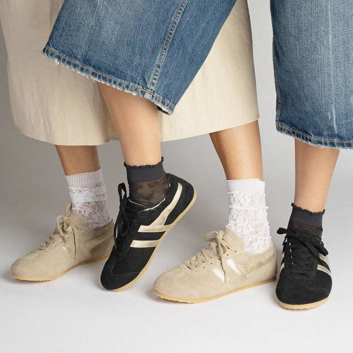 Gola Classics Women's Aurora Sneakers - Bone/Gold