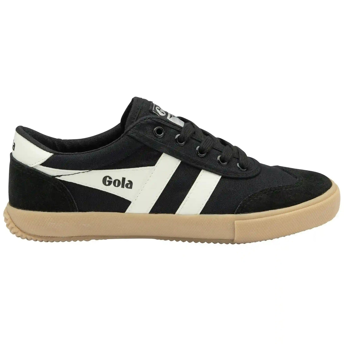 Gola Classics Men's Badminton Plimsoll Sneakers - Black/Off White/Gum