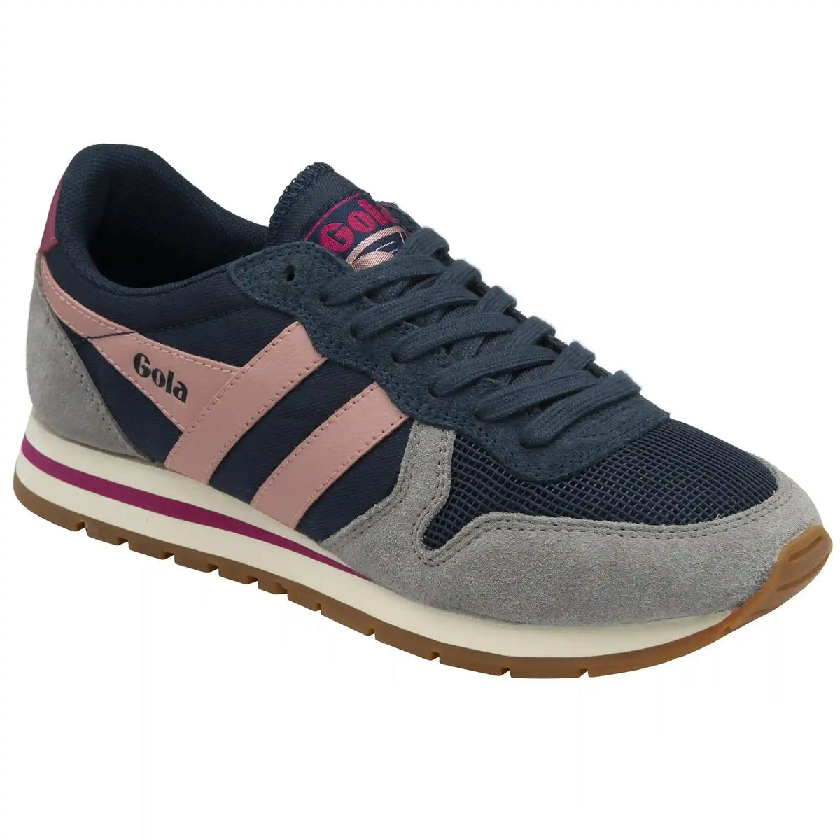Gola Classics Women's Daytona Sneakers - Navy/Cement/Coral Pink
